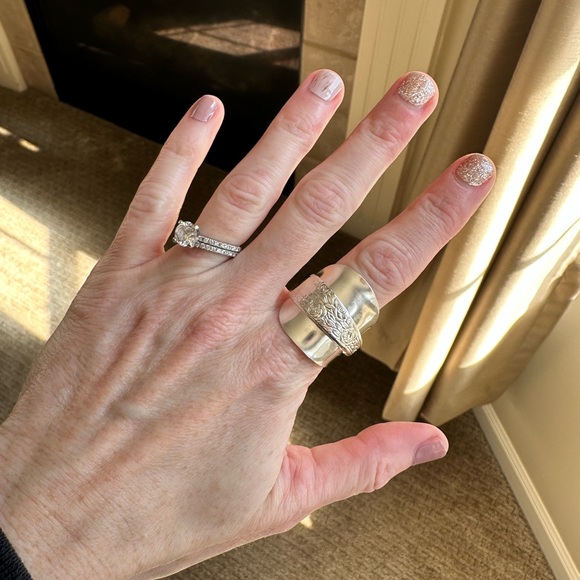 Silver Saddle Spoon Ring - Picture 12 of 16